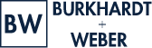 Burkhardt + Weber logo in dark blue