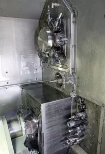 Traub TNL32 twin-spindle, twin-turret machine from Kingsbury