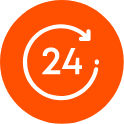 24 clock icon