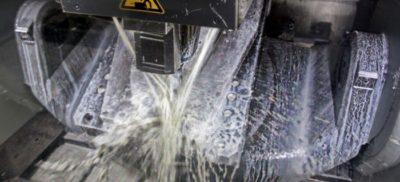 machining in progress