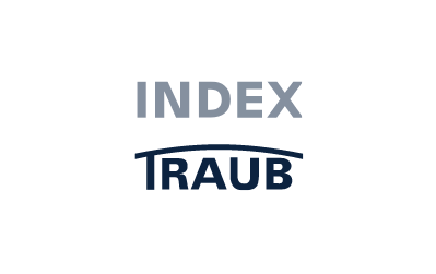 Index Traub logo in dark blue 