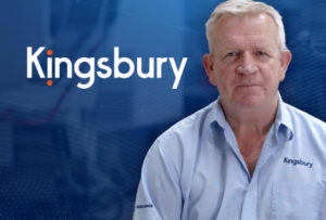 Banner with a picture of Richard Kingsbury and the message "Kingsbury"