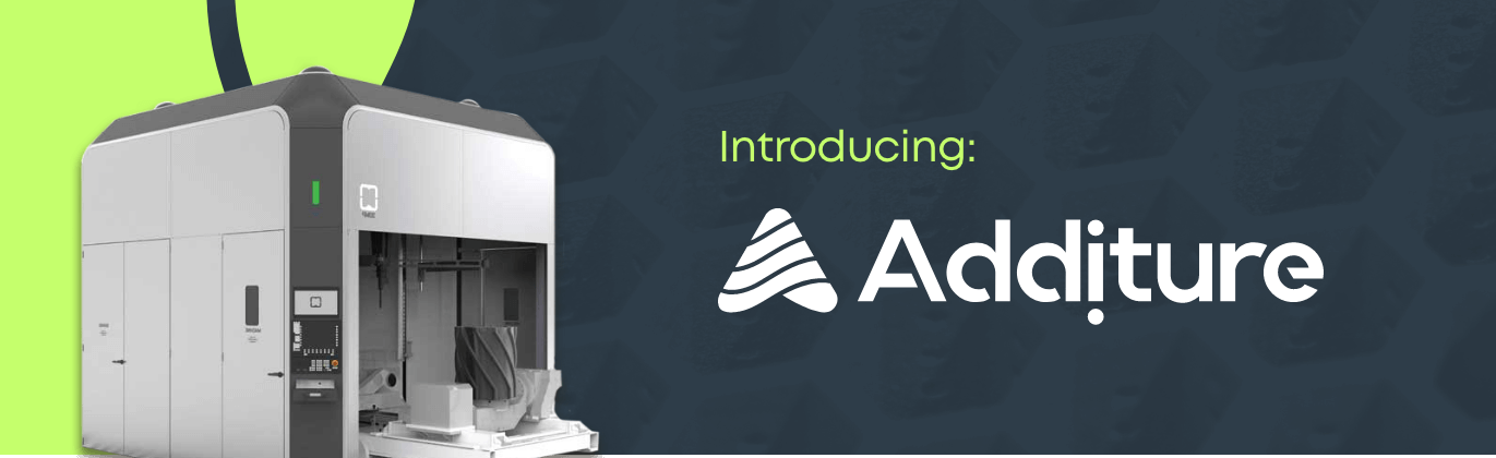 Additure logo next to a machine