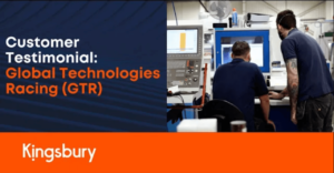 Customer testimonial, Global Technologies Racing banner