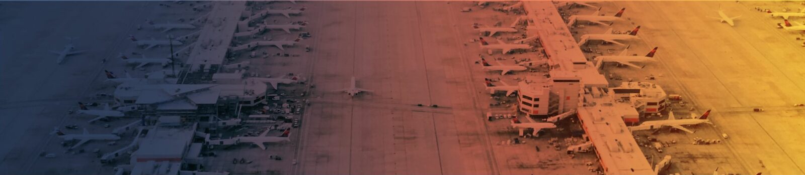 aeroplanes on runway page banner