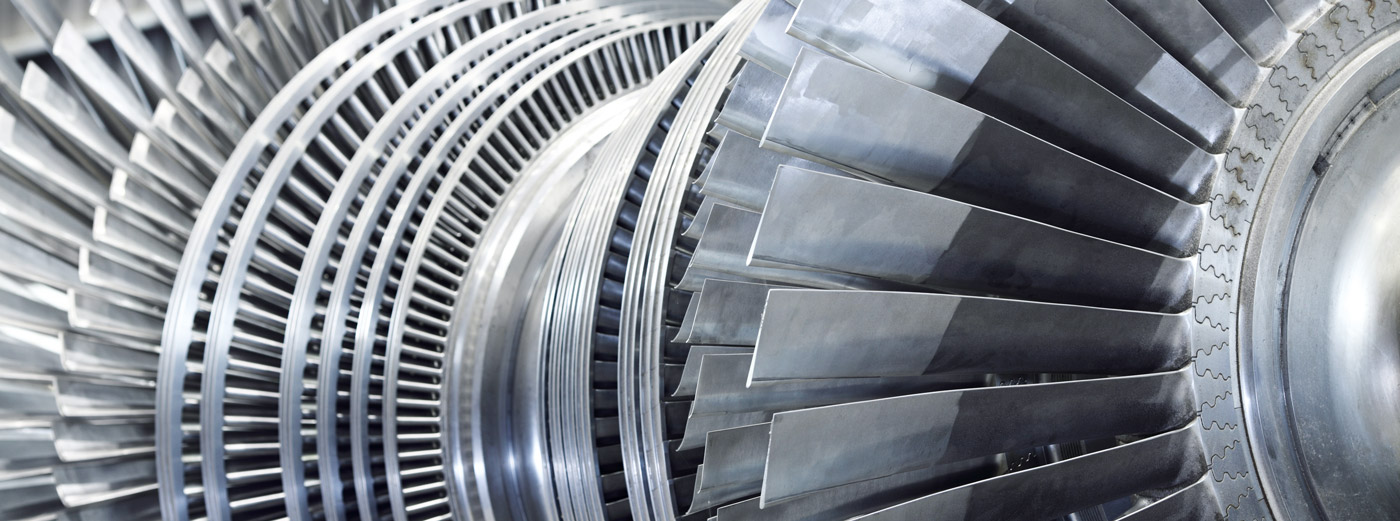 up close image of a turbine