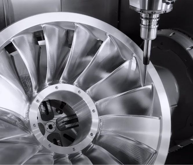 5 Axis machining a component