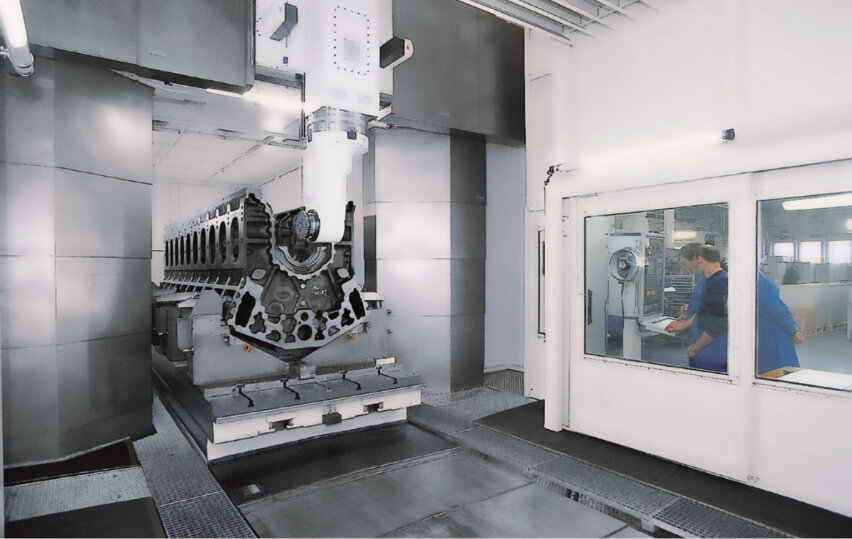 Gantry machine in action