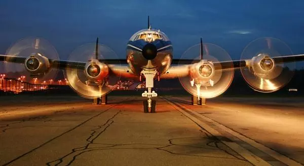 Aeroplane on a run-way