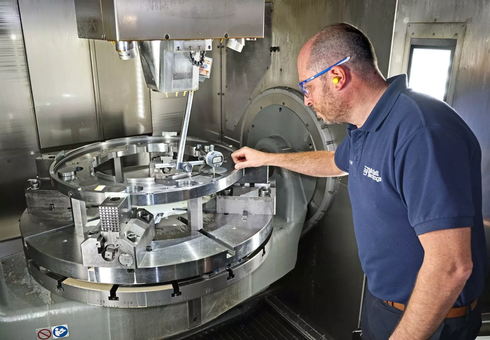 Machining a bearing