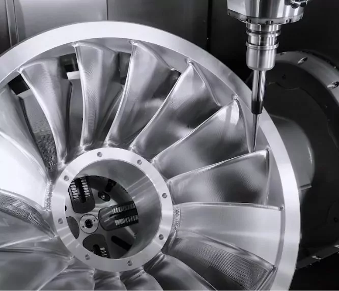 5 Axis machining a component